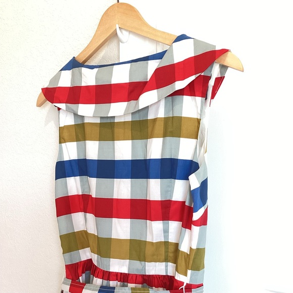 ❌Sold -Like-New! Maeve Anthropologie Cricket Club Gingham Belted Dress - Picture 13 of 16
